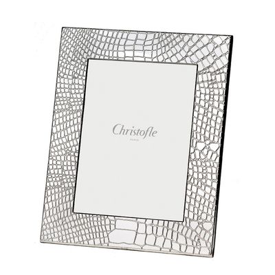 Porta Retrato Croco D'Argent 10X15 cm Prata Christofle