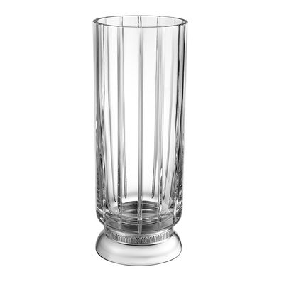 Vaso Malmaison Médio Cristal e Prata Christofle