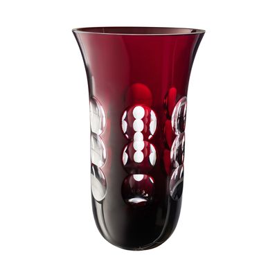 Vaso Kawali 20 cm Cristal Vermelho Christofle