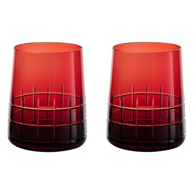 Copo Graphik 200 ml 2 Peças Cristal Vermelho Christofle