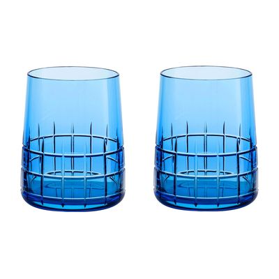Copo Graphik 200 ml 2 Peças Cristal Azul Christofle