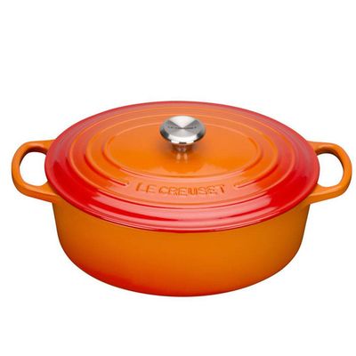 Panela Oval Signature 27 cm Laranja Le Creuset