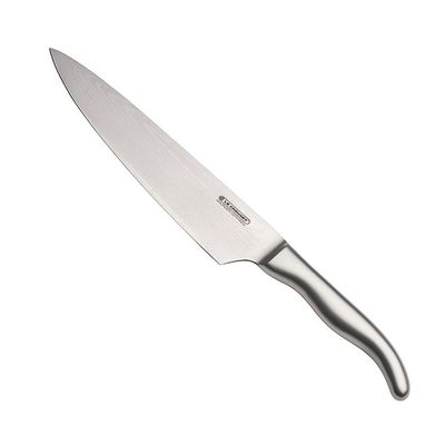 Faca do Chef 8 Pol Aço Damasco com Cabo Aço Inox Ply Le Creuset