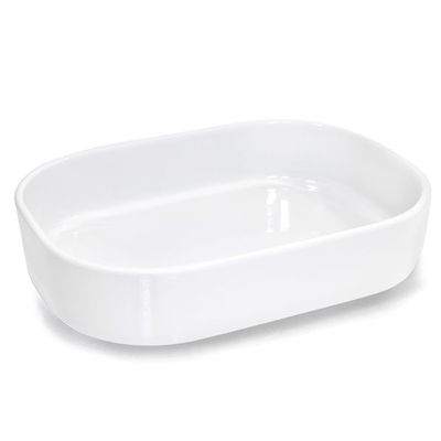 Assadeira Retangular Vector Cerâmica Refratária 36X27 cm Branco Vista Alegre Atlantis