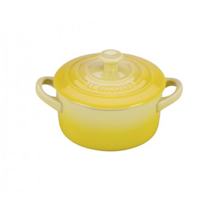 Mini Cocotte Cerâmica Amarelo Soleil Le Creuset