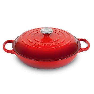 Caçarola Buffet com Pegador Inox 30 cm Vermelho Le Creuset