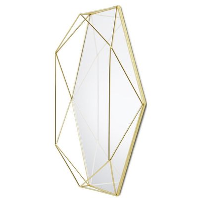 Espelho Prisma 56X42 cm Metal Dourado Umbra