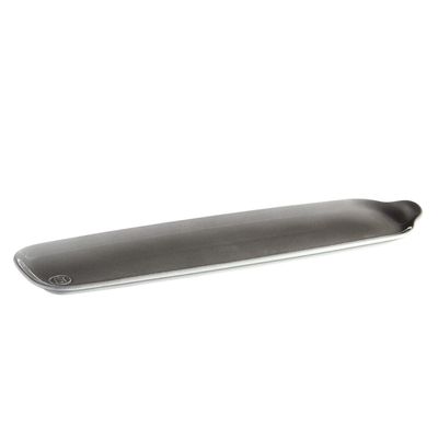 Petisqueira Retangular Longa Cerâmica HR 42X11 cm Cinza Emile Henry