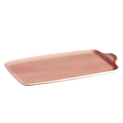 Petisqueira Retangular Larga Cerâmica HR 31X16 cm Salmão Emile Henry