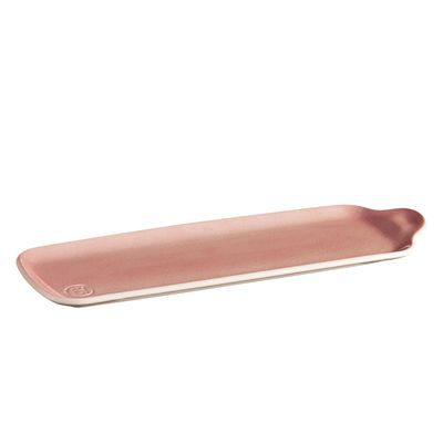 Petisqueira Retangular Longa Cerâmica HR 42X11 cm Salmão Emile Henry
