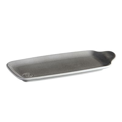 Petisqueira Retangular Cerâmica HR 23X10 cm Cinza Emile Henry