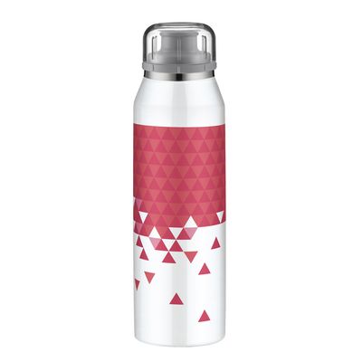 Garrafa Térmica Isobottle Style 500 ml Branco e Rosa Alfi