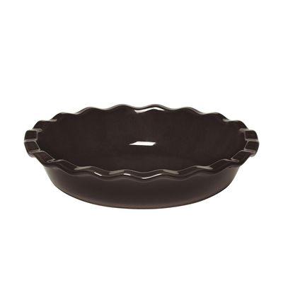 Travessa para Torta Cerâmica HR 26 cm Preto Emile Henry