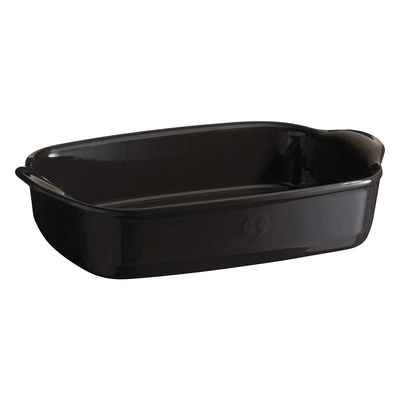 Travessa Retangular Cerâmica HR 29X19 cm Preto Emile Henry