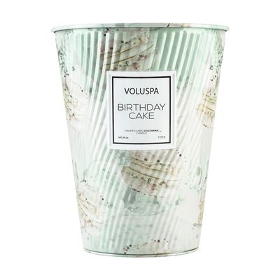 Vela Birthday Cake Macaron Collection Cone Textura 2 Pávios 80 Horas Voluspa