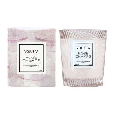 Vela Rose Champs Macaron Collection Copo Texturizado 40 Horas Voluspa