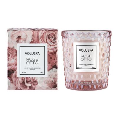Vela Rose Otto Roses Collection Copo Texturizado 3D 40 Horas Voluspa