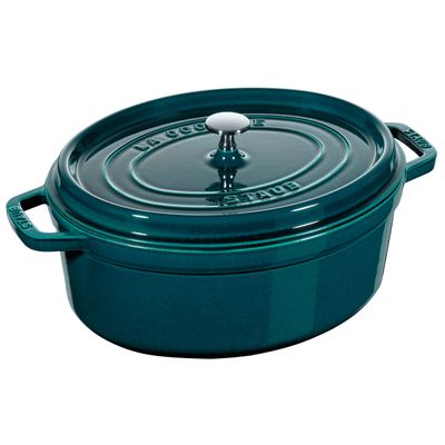 Caçarola Oval Ferro Fundido 31 cm La Mer Mar Azul Turquesa Staub