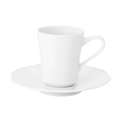 Xícara de Café com Pires Crown White 4 Peças Vista Alegre Atlantis
