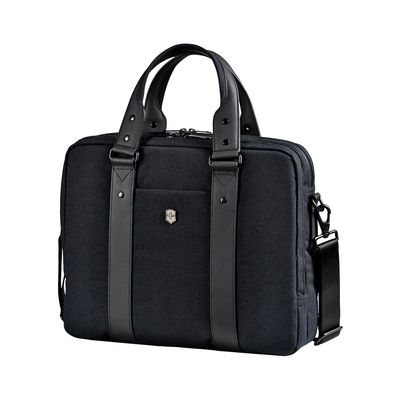 Bolsa Pasta Architecture Urban Bodmer 11 L Poliéster Cinza e Marrom Victorinox