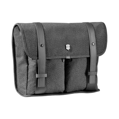 Bolsa Carteiro Architecture Urban Lombard 9 L Poliéster Cinza e Marrom Victorinox
