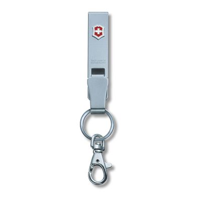 Chaveiro Multiclip com Mosquetão e Argola Aço Inox Prateado Victorinox