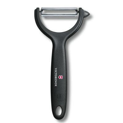 Descascador Frutas Lâmina Serrilhada Preto Victorinox