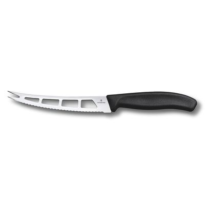 Faca para Queijo Mole e Manteiga Swiss Classic Preto Victorinox