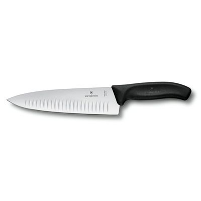 Faca para Fatiar 20 cm Swiss Classic Extralarga Preto Victorinox