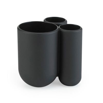 Porta Escova de Dente Touch Preto Umbra