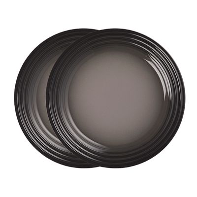 Prato Redondo 27 cm 2 Peças Cinza Flint Ply Le Creuset