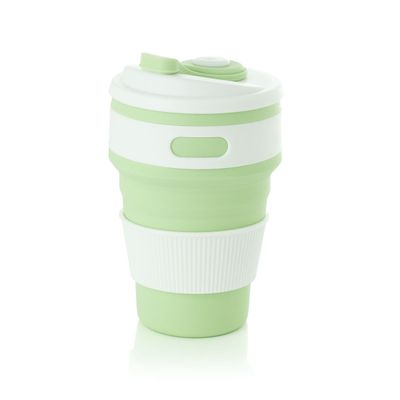 Copo Retrátil Bento Spring Silicone Verde Bento Store