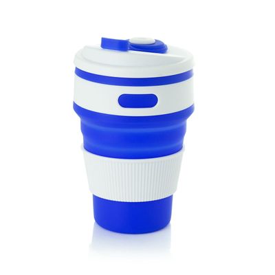 Copo Retrátil Bento Spring Silicone Azul Bento Store
