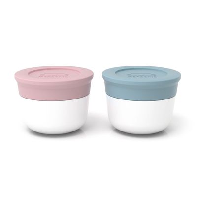 Porta Molho Mb Temple S 2 Peças 20 ml Rosa e Azul Monbento