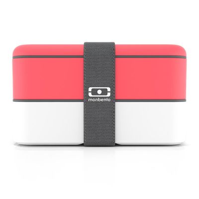 Marmita Lunchbox Mb Original Branco e Coral Monbento