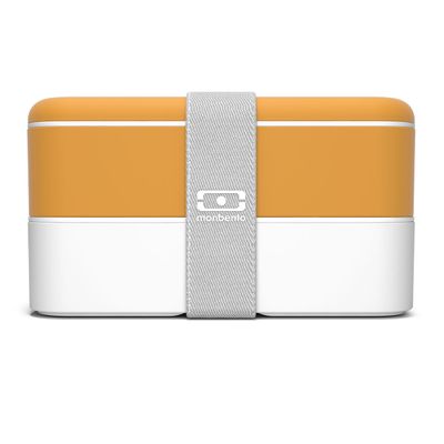 Marmita Lunchbox Mb Original Branco e Mostarda Monbento