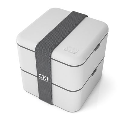 Marmita Lunchbox Mb Square Cinza Monbento