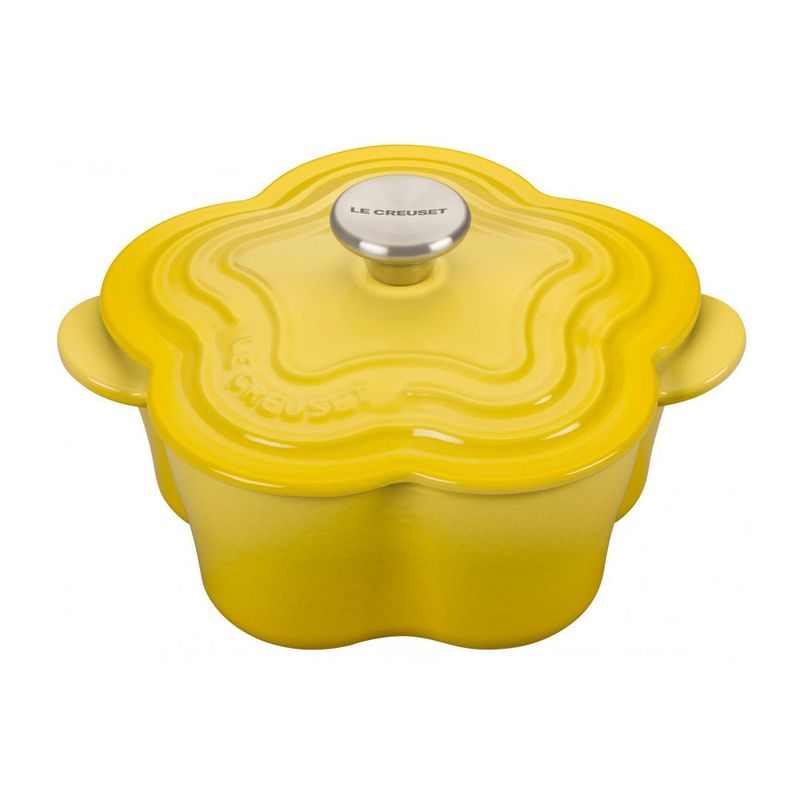 Le Creuset | panela flower signature 20 cm amarelo soleil le creuset