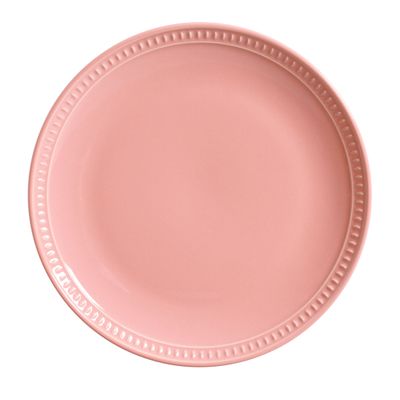 Prato Raso Sevilha Cerâmica 6 Peças Rosa Porto Brasil