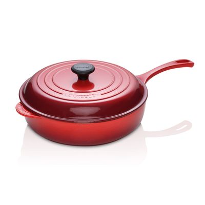 Frigideira Sauté Pegador Aço Inox 30 cm Vermelho Le Creuset
