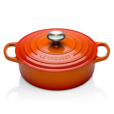 Panela Risoto Signature com Pegador de Aço Inox 30 cm laranja Le Creuset