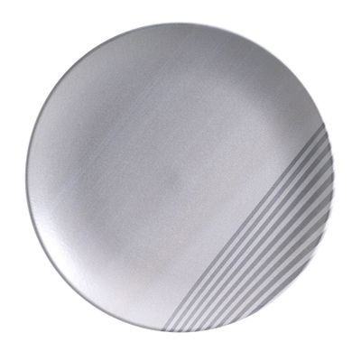 Prato Raso Coup Gris Cerâmica 6 Peças Porto Brasil