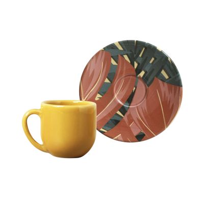 Xícara de Café Coup Sumatra Cerâmica 6 Peças Porto Brasil