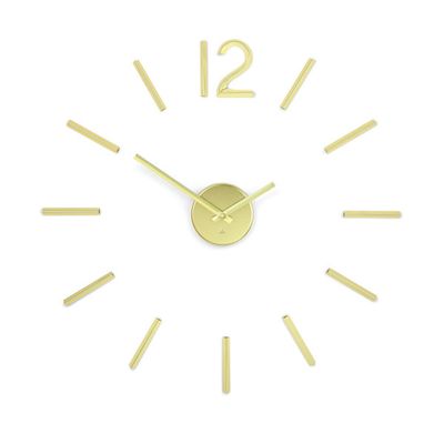 Relógio de Parede Blink Alumínio Dourado Umbra