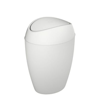 Lixeira com Tampa Basculante Twirla 9 Litros Branco Umbra