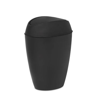 Lixeira com Tampa Basculante Twirla 9 Litros Preto Umbra