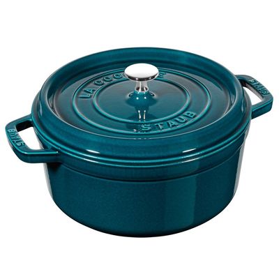Caçarola Redonda Ferro Fundido 22 cm La Mer Mar Azul Turquesa Staub