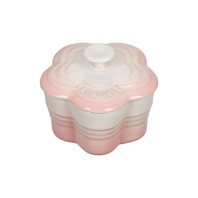 Ramekin Flor com Tampa Rosa Milky Pink Le Creuset