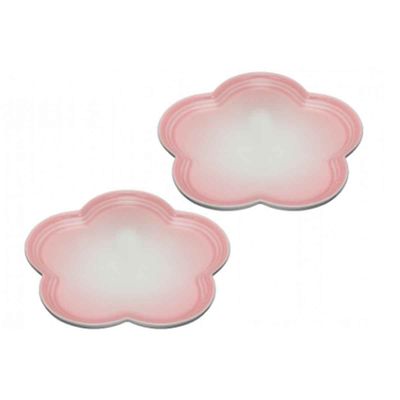 Prato Flor Milky 2 Peças Rosa Pink Le Creuset