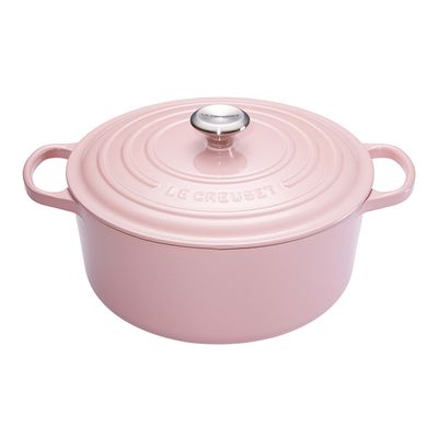 Panela Redonda Signature 26 cm Rosa Chiffon Pink Le Creuset